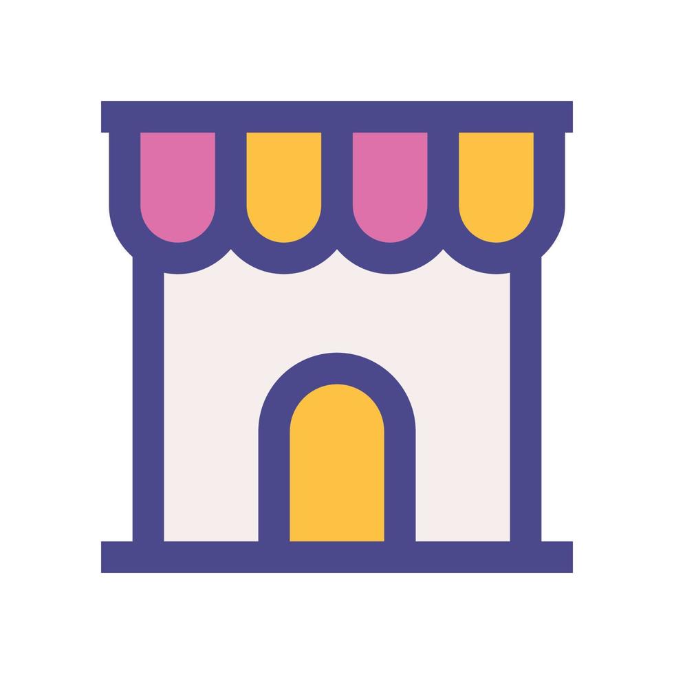 icono de tienda para su sitio web, móvil, presentación y diseño de logotipo. vector