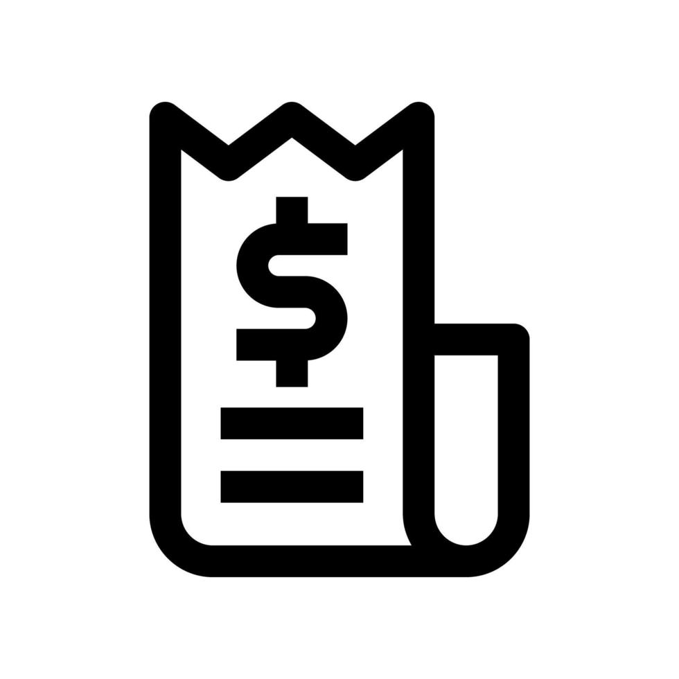 bill icon for your website, mobile, presentation, and logo design. vector