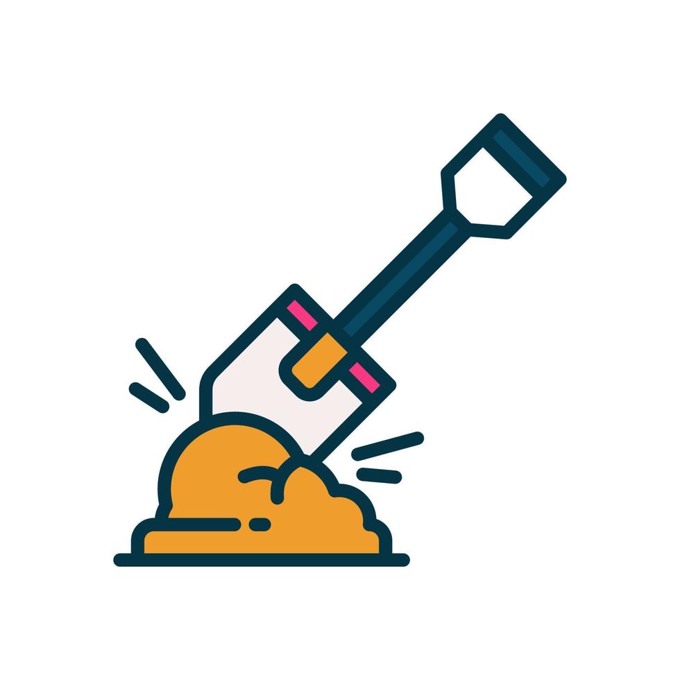 shovel icon for your website, mobile, presentation, and logo design. vector