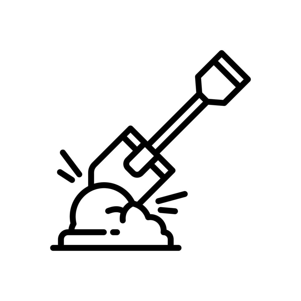 shovel icon for your website, mobile, presentation, and logo design. vector