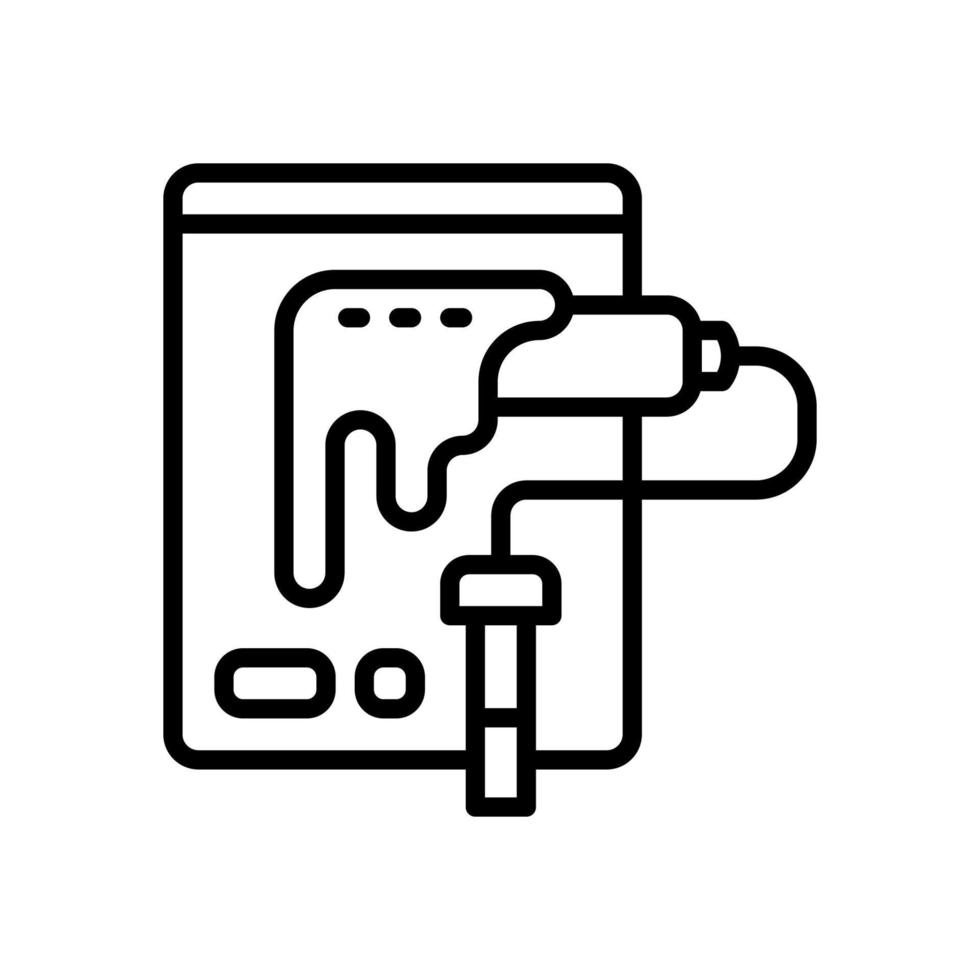 paint roller icon for your website, mobile, presentation, and logo design. vector