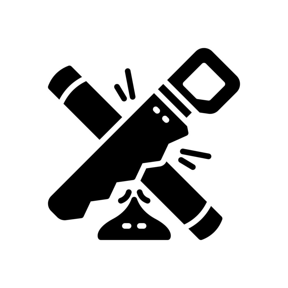 hand saw icon for your website, mobile, presentation, and logo design. vector