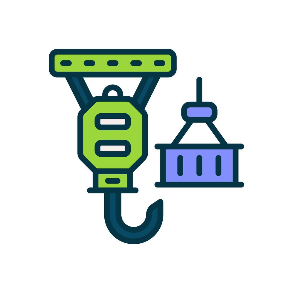 crane hook icon for your website, mobile, presentation, and logo design. vector