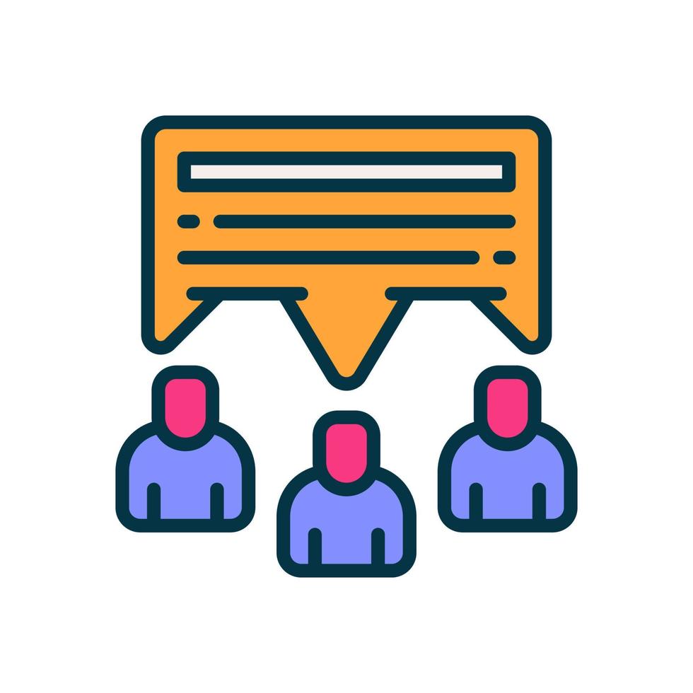 discussion icon for your website, mobile, presentation, and logo design. vector