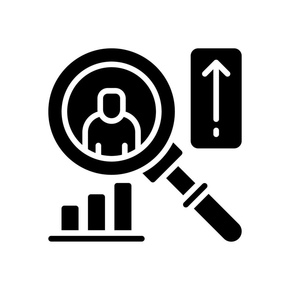 search analytic icon for your website, mobile, presentation, and logo design. vector