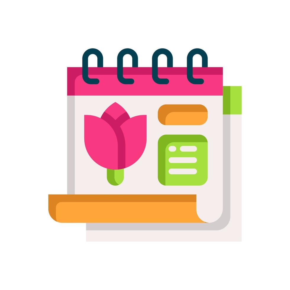 icono de primavera para su sitio web, móvil, presentación y diseño de logotipo. vector