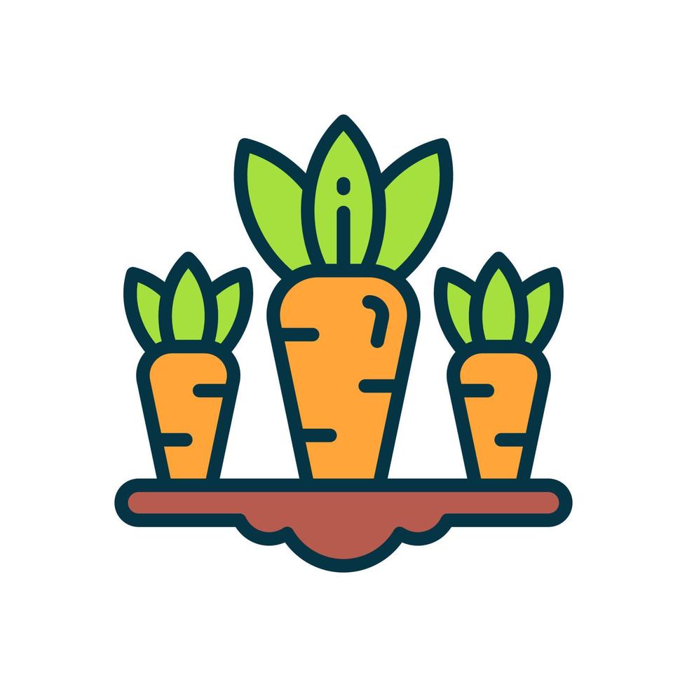 carrot icon for your website, mobile, presentation, and logo design. vector