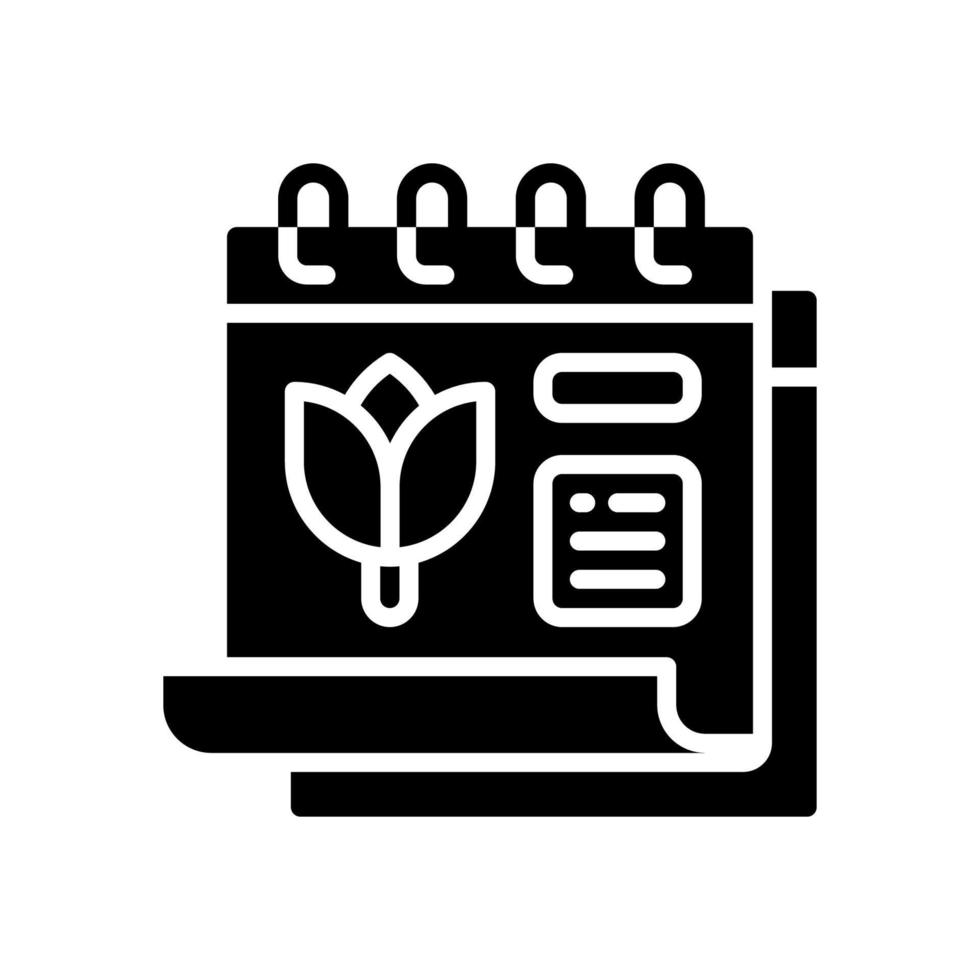 icono de primavera para su sitio web, móvil, presentación y diseño de logotipo. vector