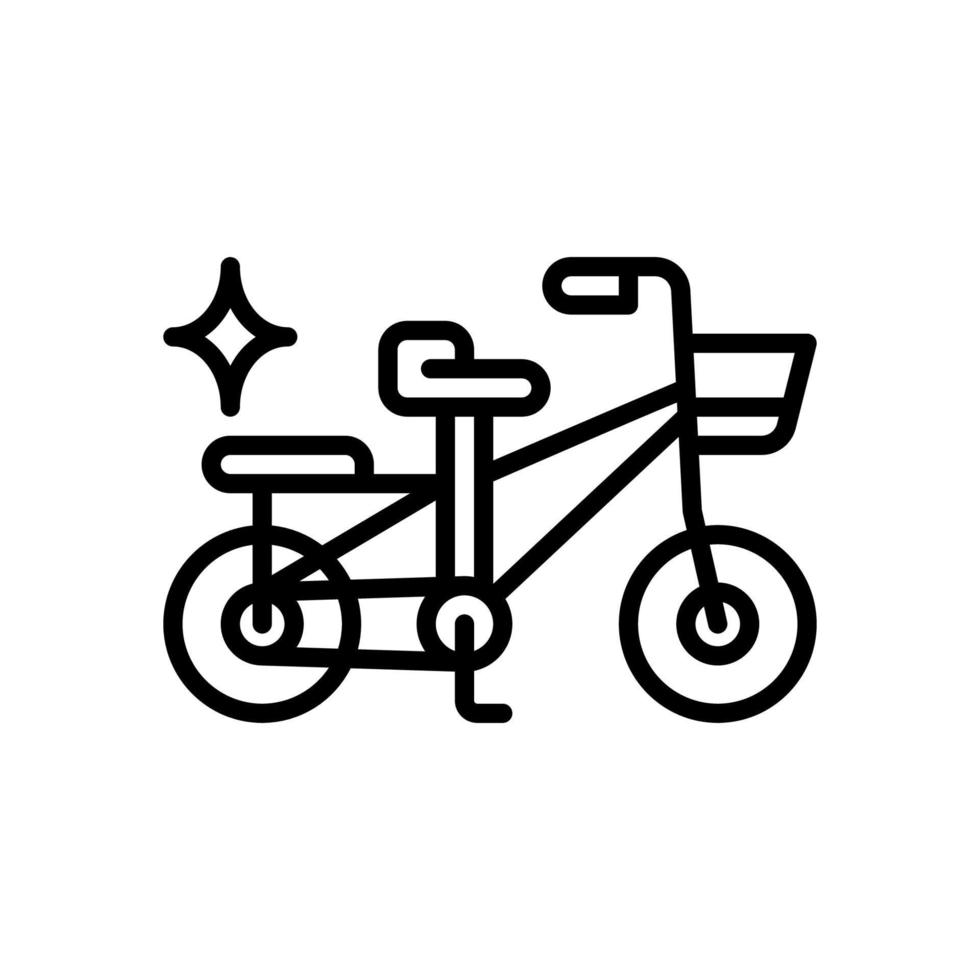 icono de bicicleta para su sitio web, móvil, presentación y diseño de logotipo. vector