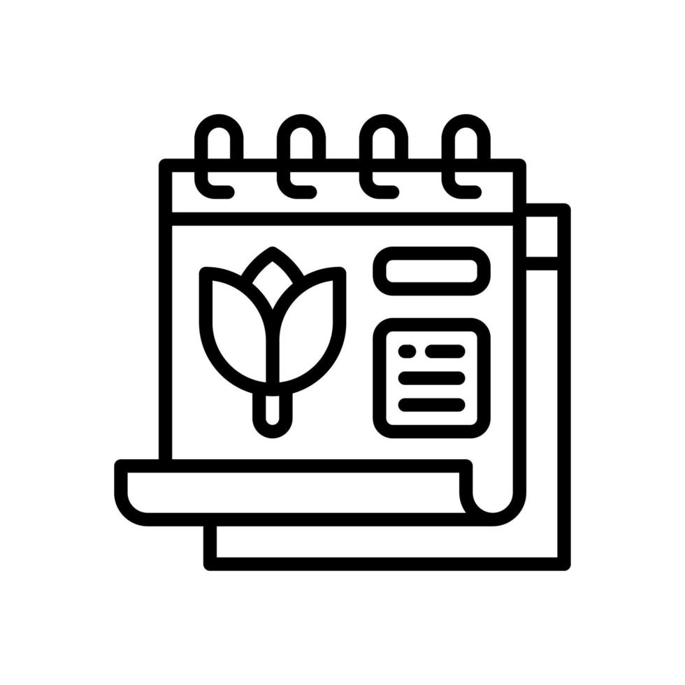 icono de primavera para su sitio web, móvil, presentación y diseño de logotipo. vector