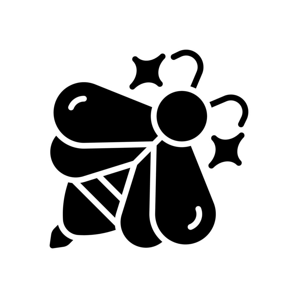 icono de abeja para su sitio web, móvil, presentación y diseño de logotipo. vector