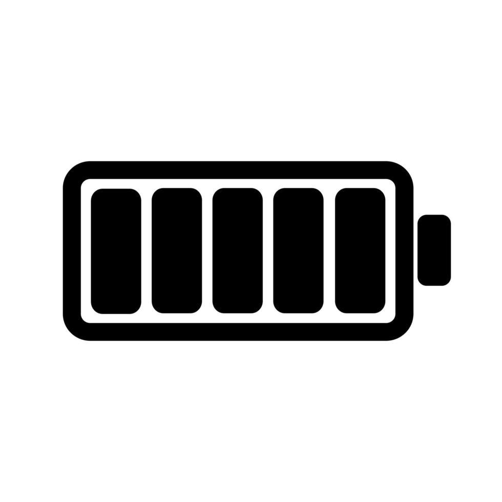 icono de carga eléctrica de la batería signo de la estación de carga de la batería del vehículo de cero emisiones vector