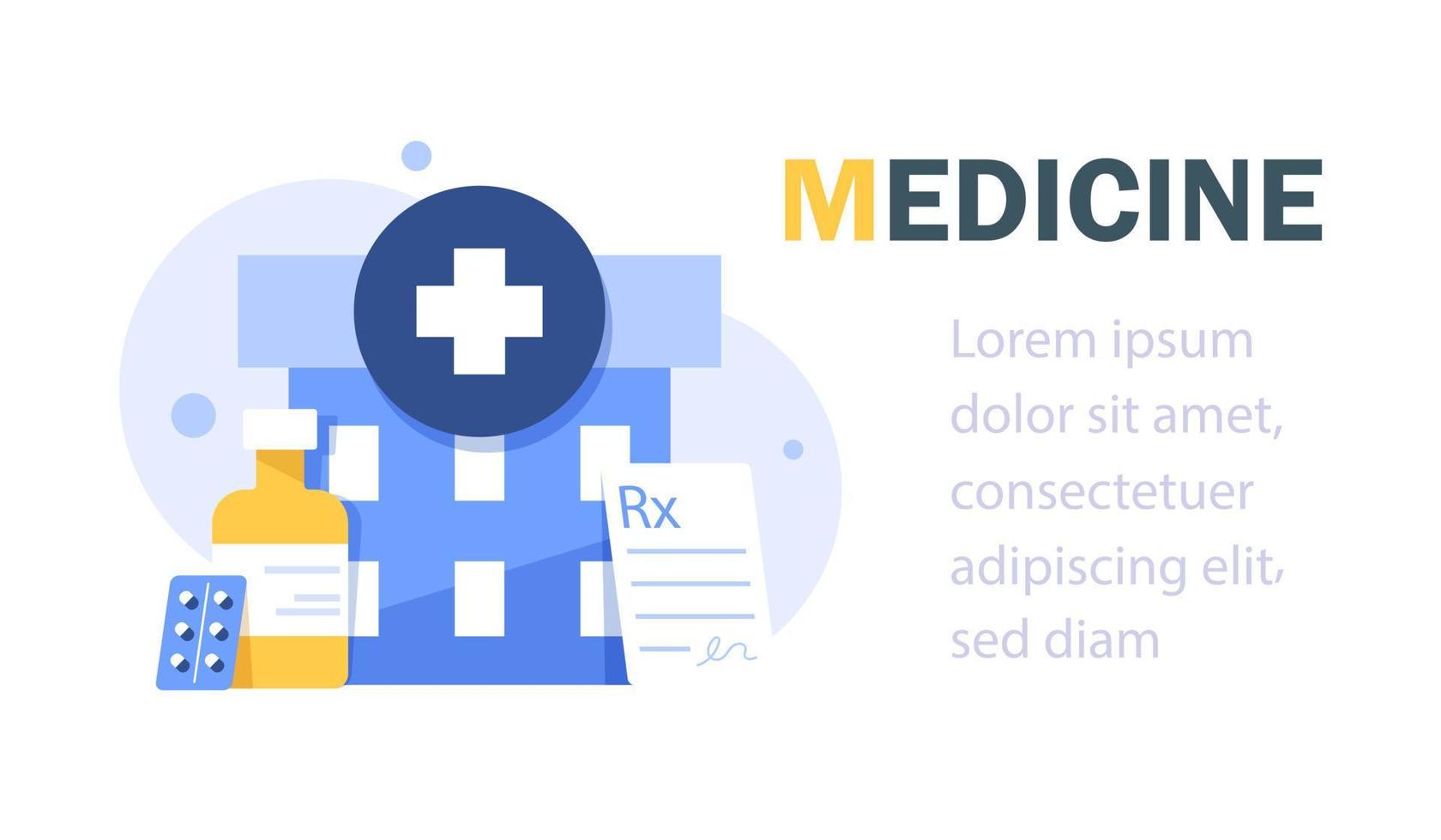 Medical insurance, health insurance,umbrella, healthcare, landing page flat illustration vector template