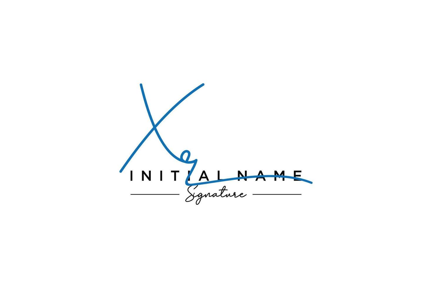 Initial XR signature logo template vector. Hand drawn Calligraphy lettering Vector illustration.