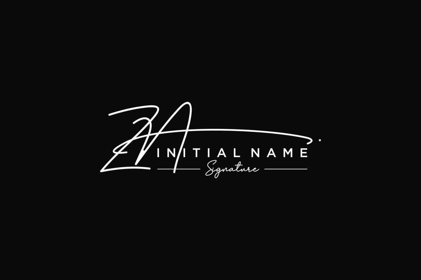 Initial ZM signature logo template vector. Hand drawn Calligraphy lettering Vector illustration.