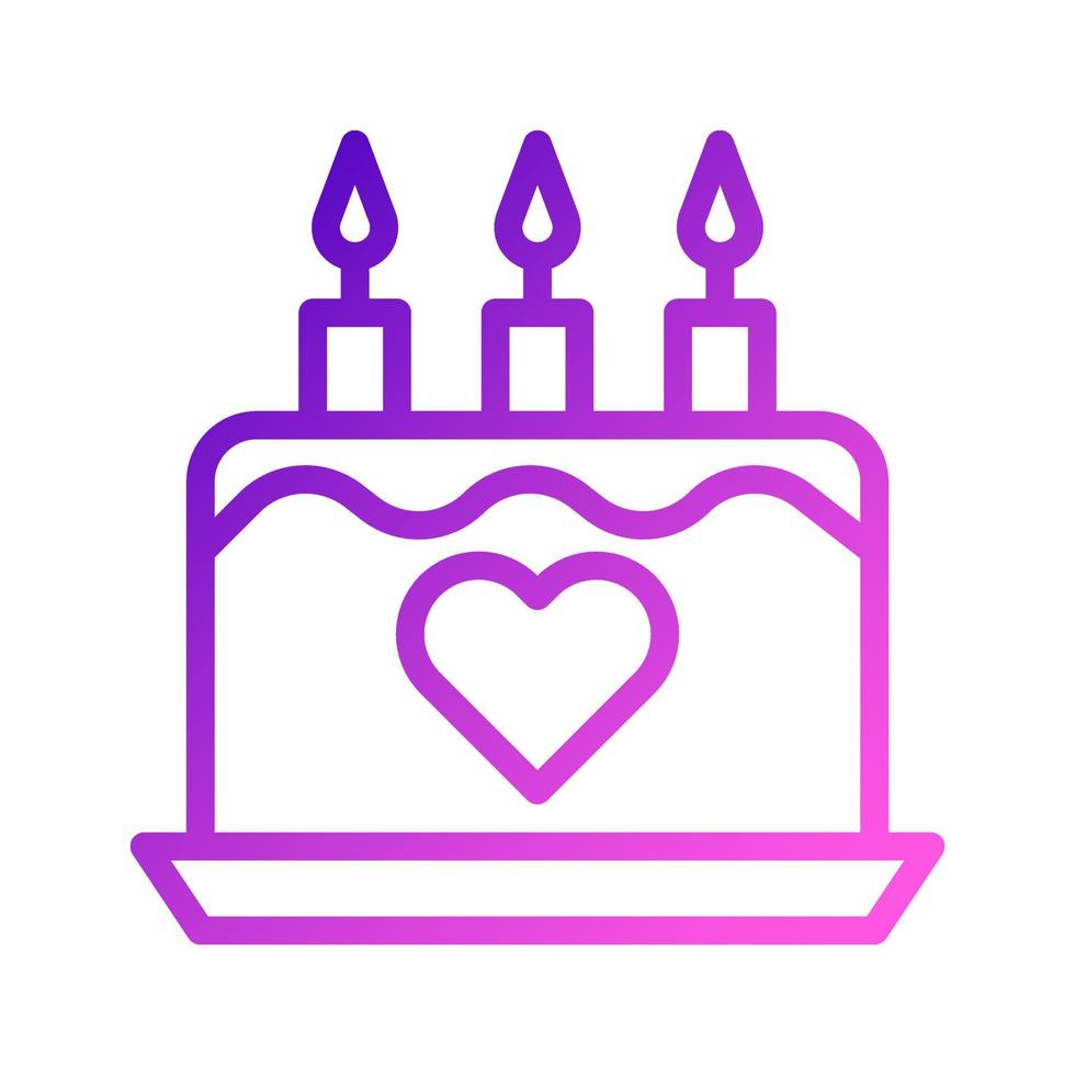 pastel icono degradado púrpura rosa estilo san valentín ilustración vector elemento y símbolo perfecto.