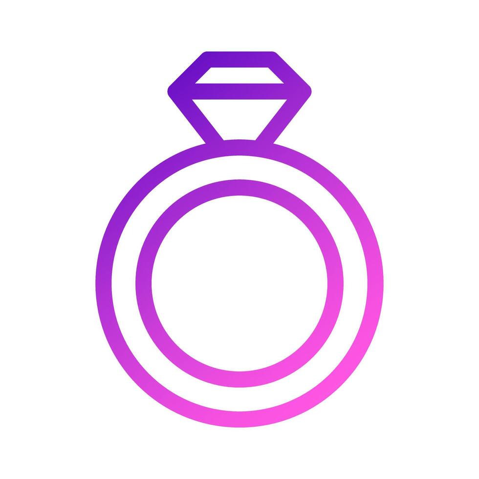 ring icon gradient purple pink style valentine illustration vector element and symbol perfect.