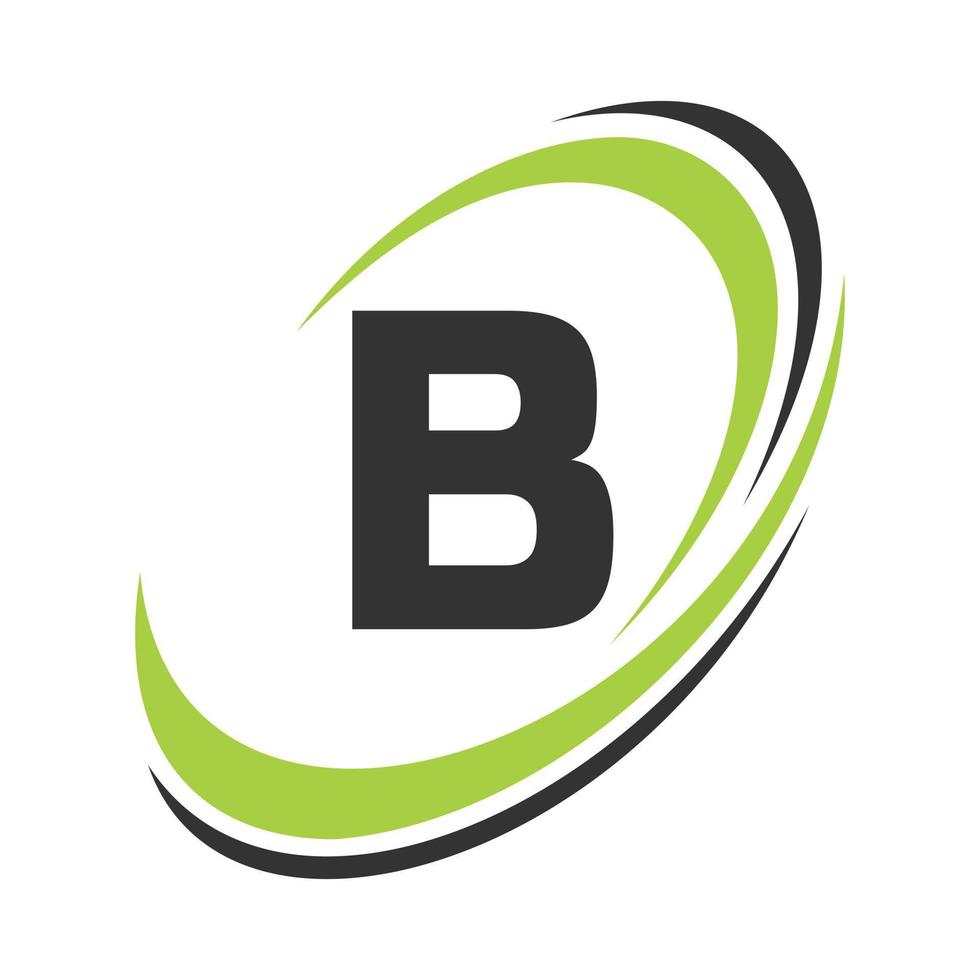 letra inicial b logo nombre de la empresa diseño de logotipo simple y moderno para la identidad empresarial y empresarial vector