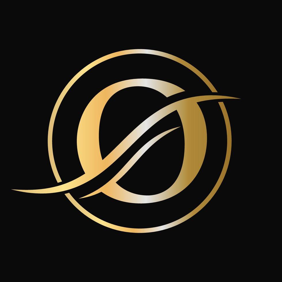 Letter O Logo Design for business and company identity with luxury concept vector