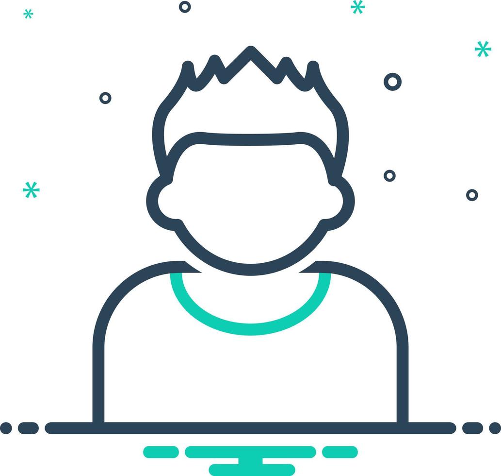 mix icon for hair vector