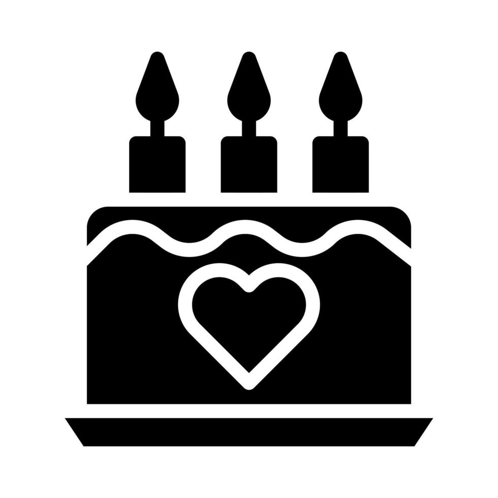 cake icon gradient solid valentine illustration vector element and symbol perfect.