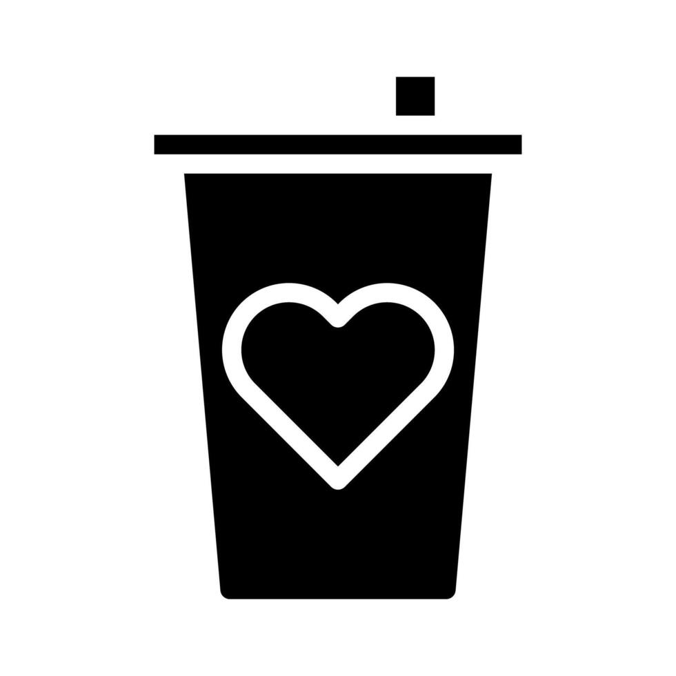 cup icon gradient solid valentine illustration vector element and symbol perfect.