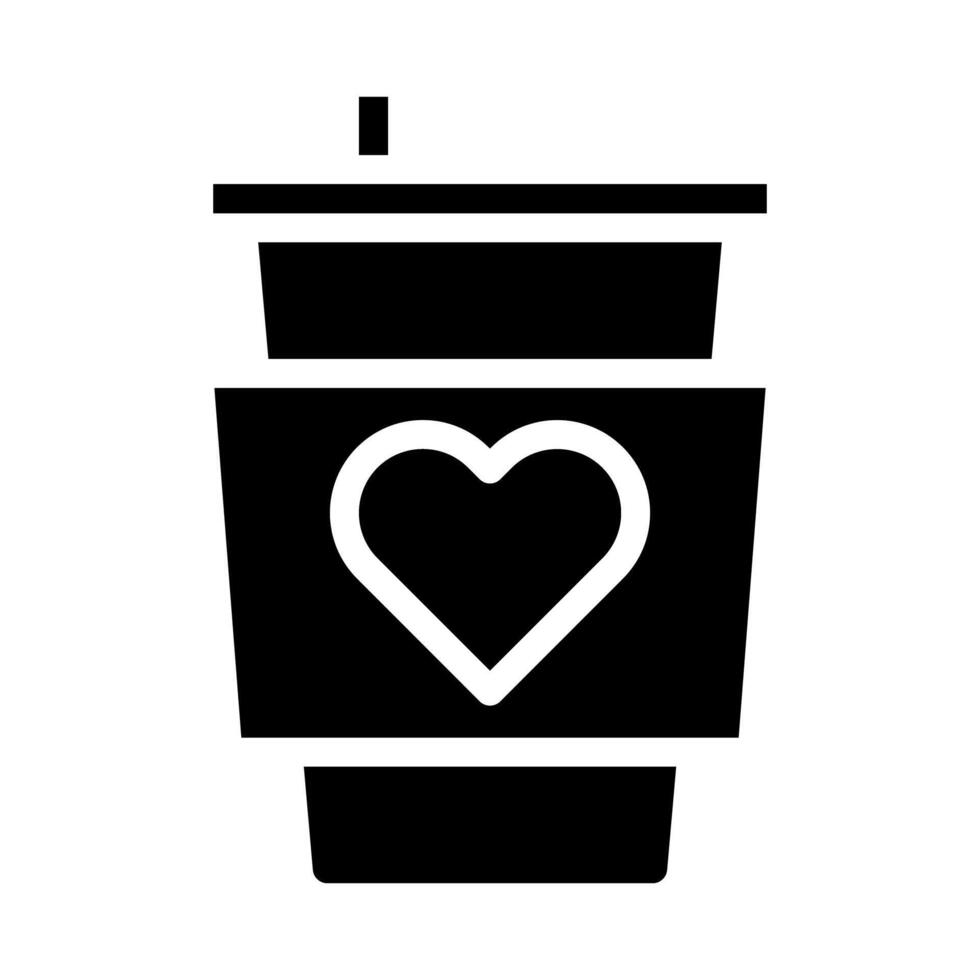 cup icon gradient solid valentine illustration vector element and symbol perfect.