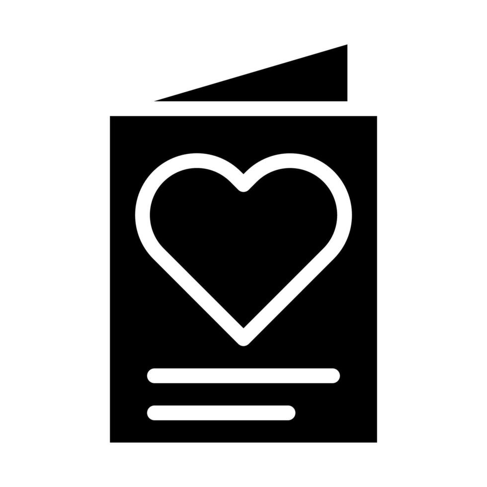 paper icon gradient solid valentine illustration vector element and symbol perfect.