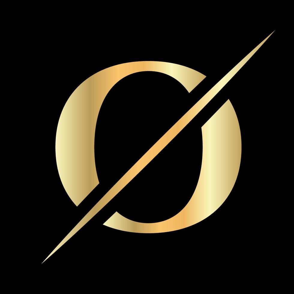 diseño inicial del logotipo de la letra o del monograma para la belleza, el signo real, el lujo y la moda, la plantilla vectorial de la empresa de spa vector