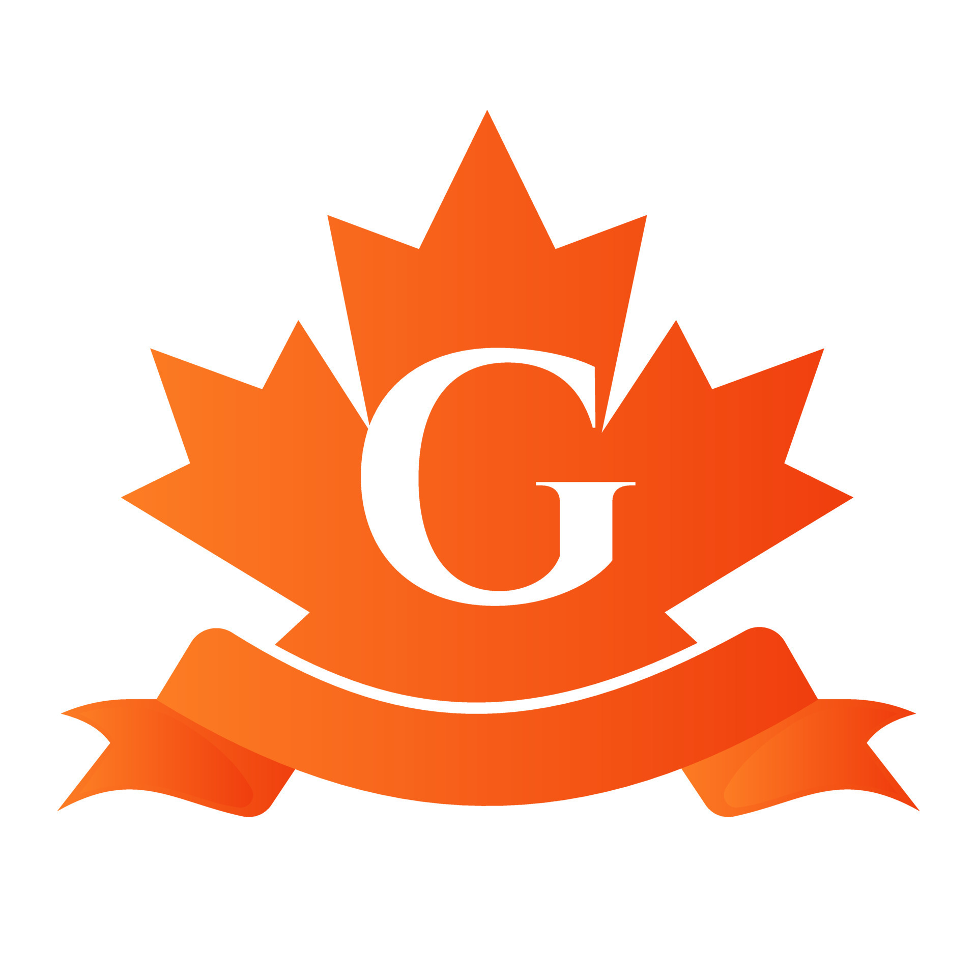 canadian-red-maple-on-letter-g-seal-and-ribbon-luxury-heraldic-crest
