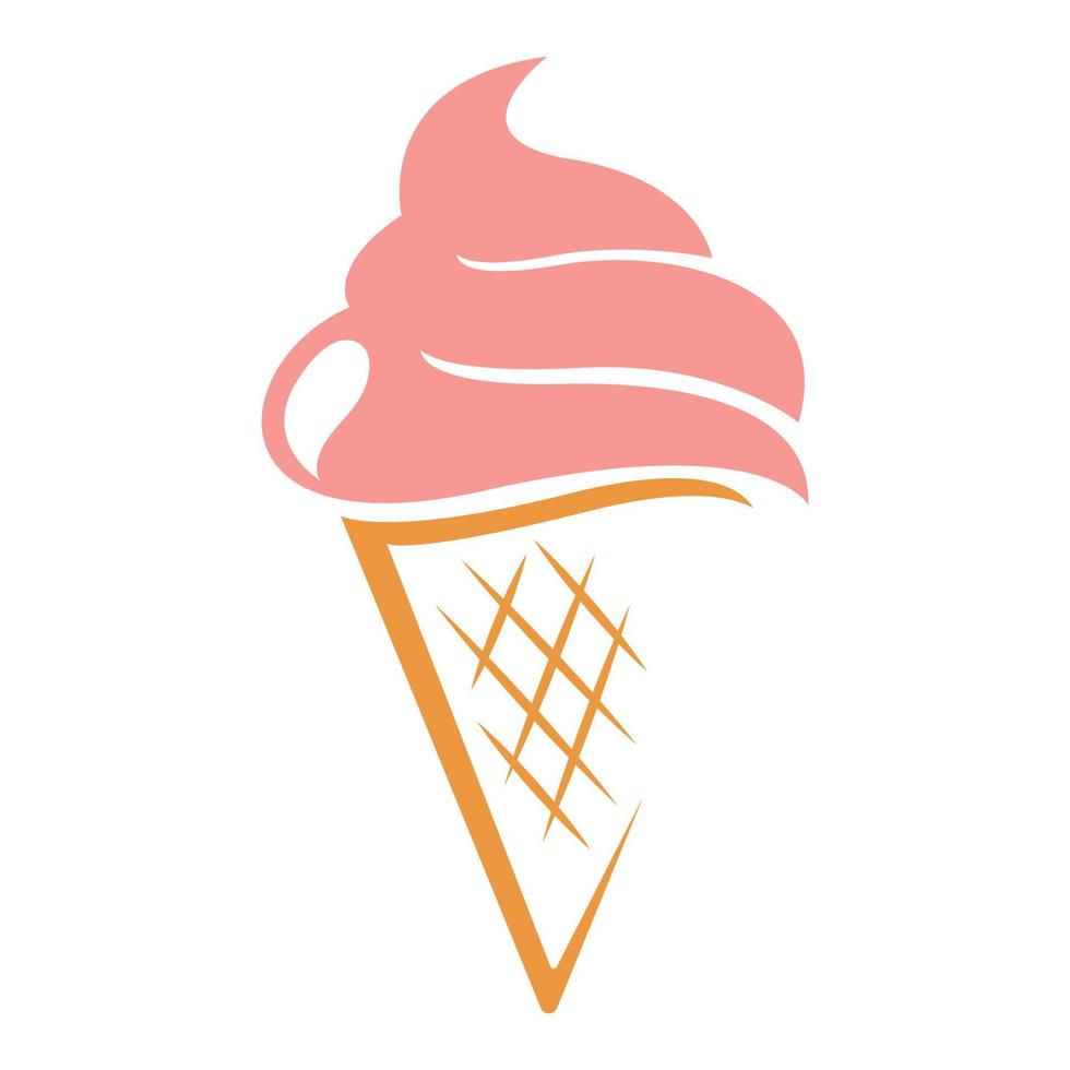 Ice cream icon logo design vector