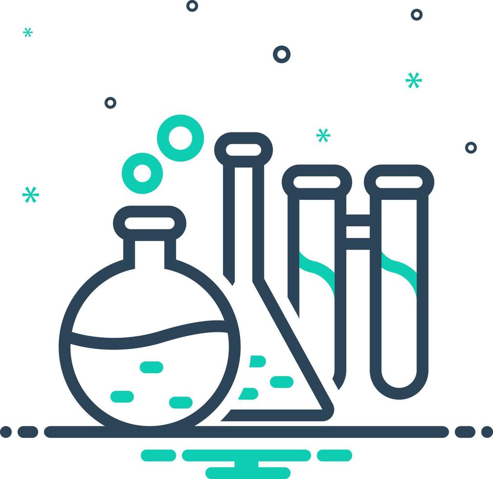 icono de mezcla para laboratorio vector