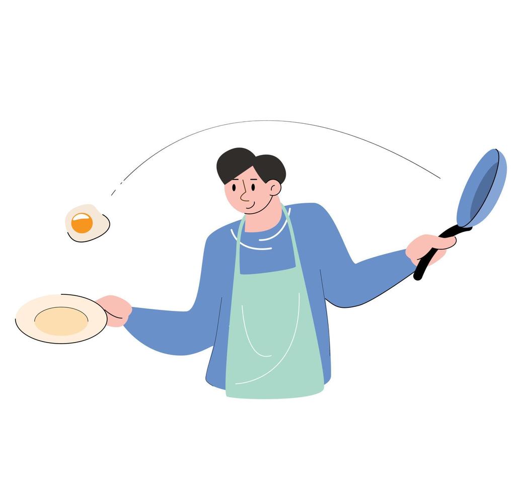 character people cooking vector illustration