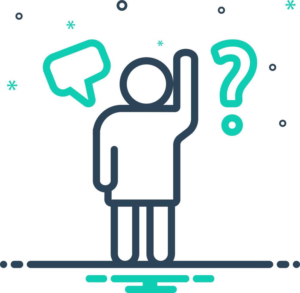 mix icon forquestion vector