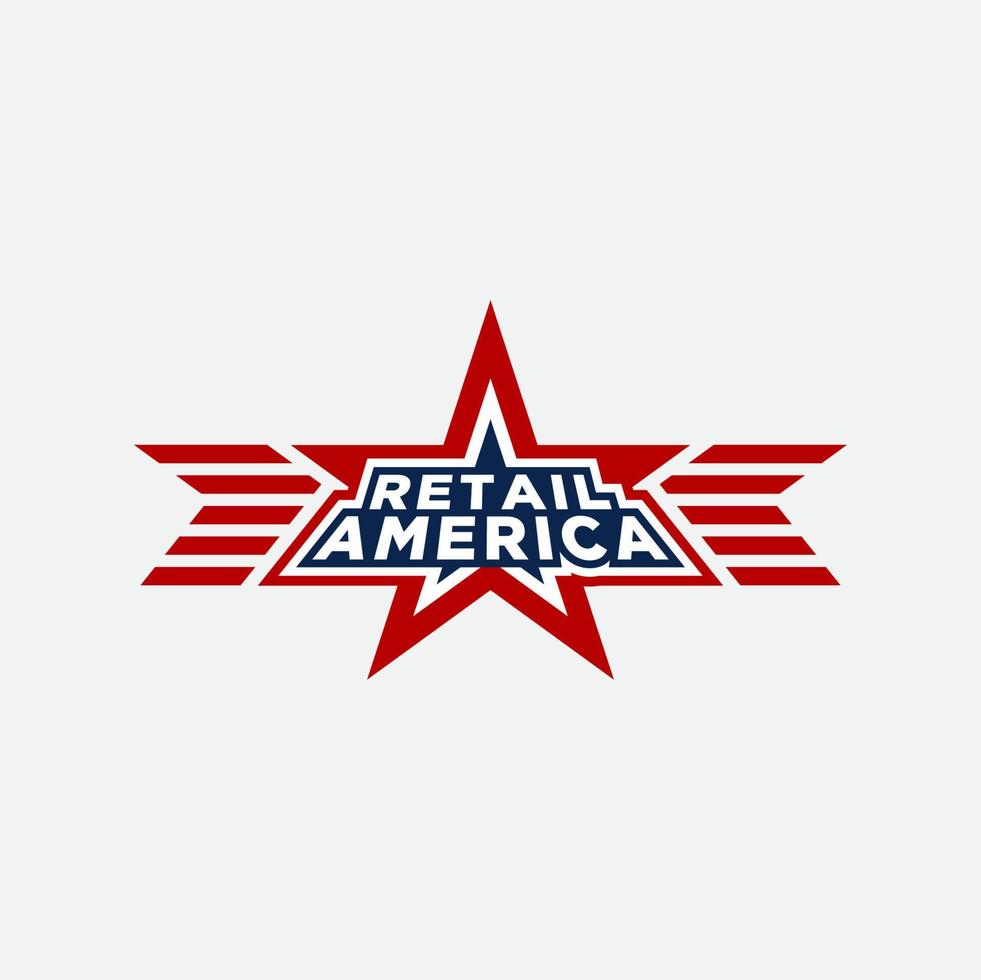 modern logo template America, easy to make and suitable for companies with vector eps format