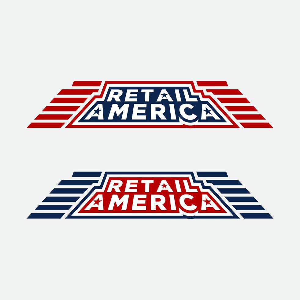 plantilla de logotipo moderna america, fácil de hacer y adecuada para empresas con formato de eps vectoriales vector