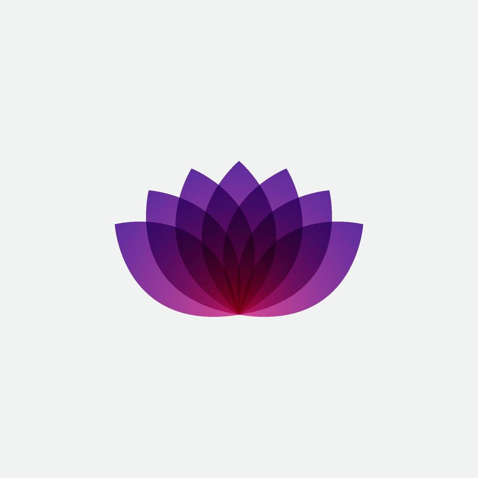 Flower logo template with gradient colors, easy to create and suitable for companies in vector eps format