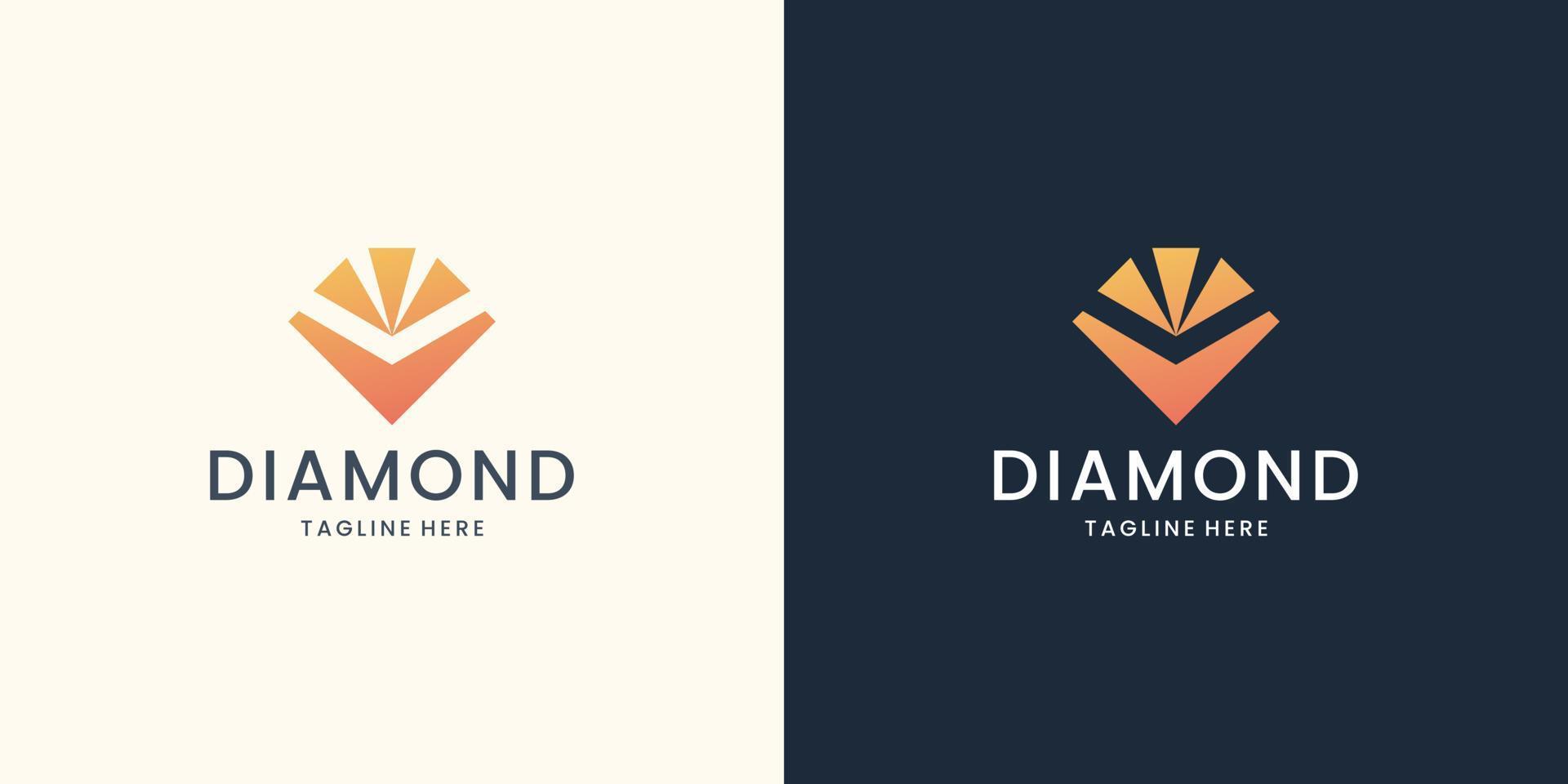 creative Diamond abstract logo, symbol, icon,graphic,vector. vector