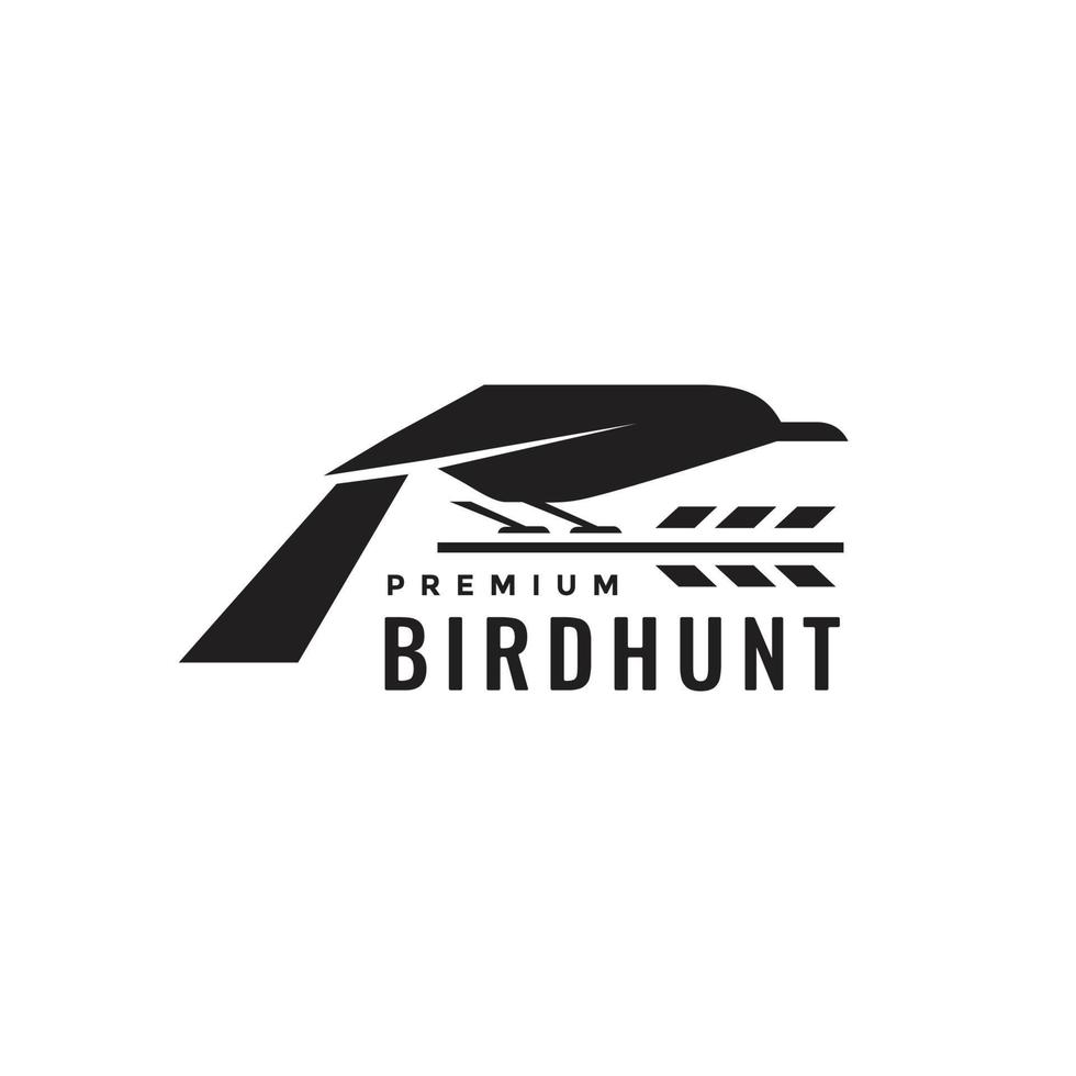 bird and avoid arrow hunt freedom isolated logo design icon illustration template vector