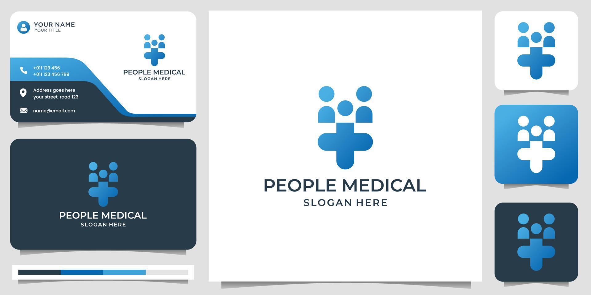 Family medicine practice sign. Health care medical icon. Branding