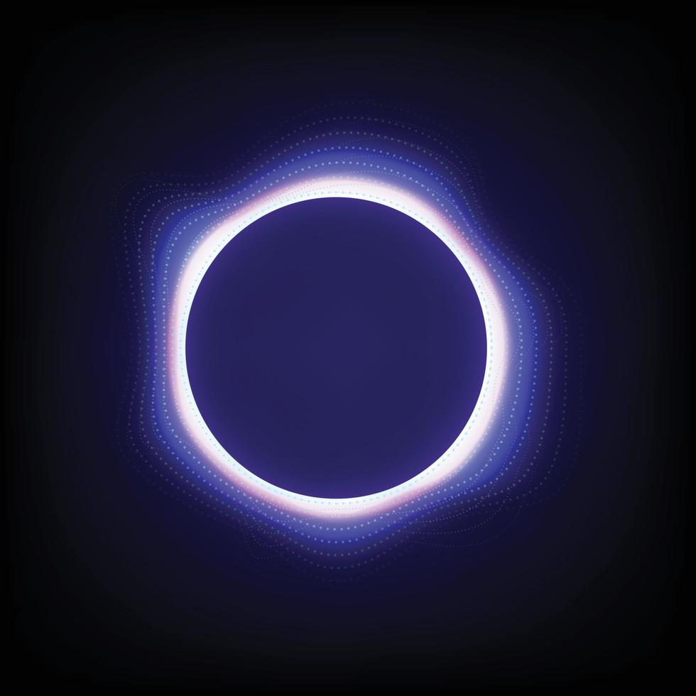 vector abstract blue circle light effect background .For business, science, technology design.