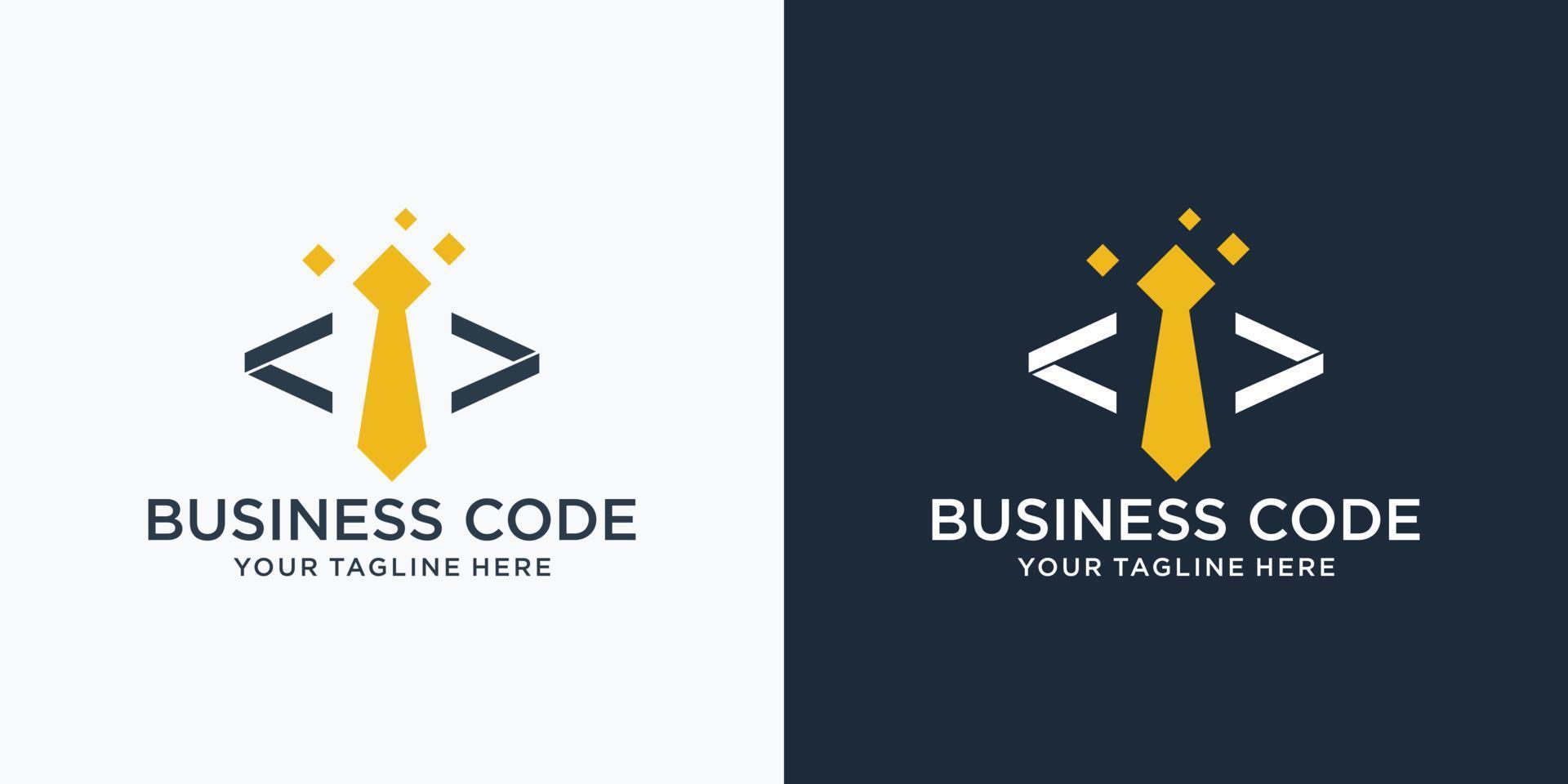 Programming Code technology logo vector template