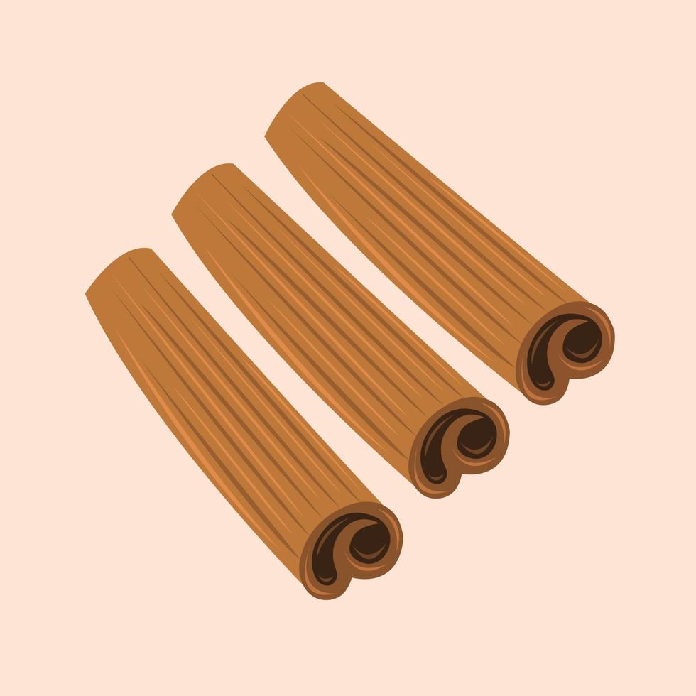 Cinnamon vector illustration for graphic design and decorative element