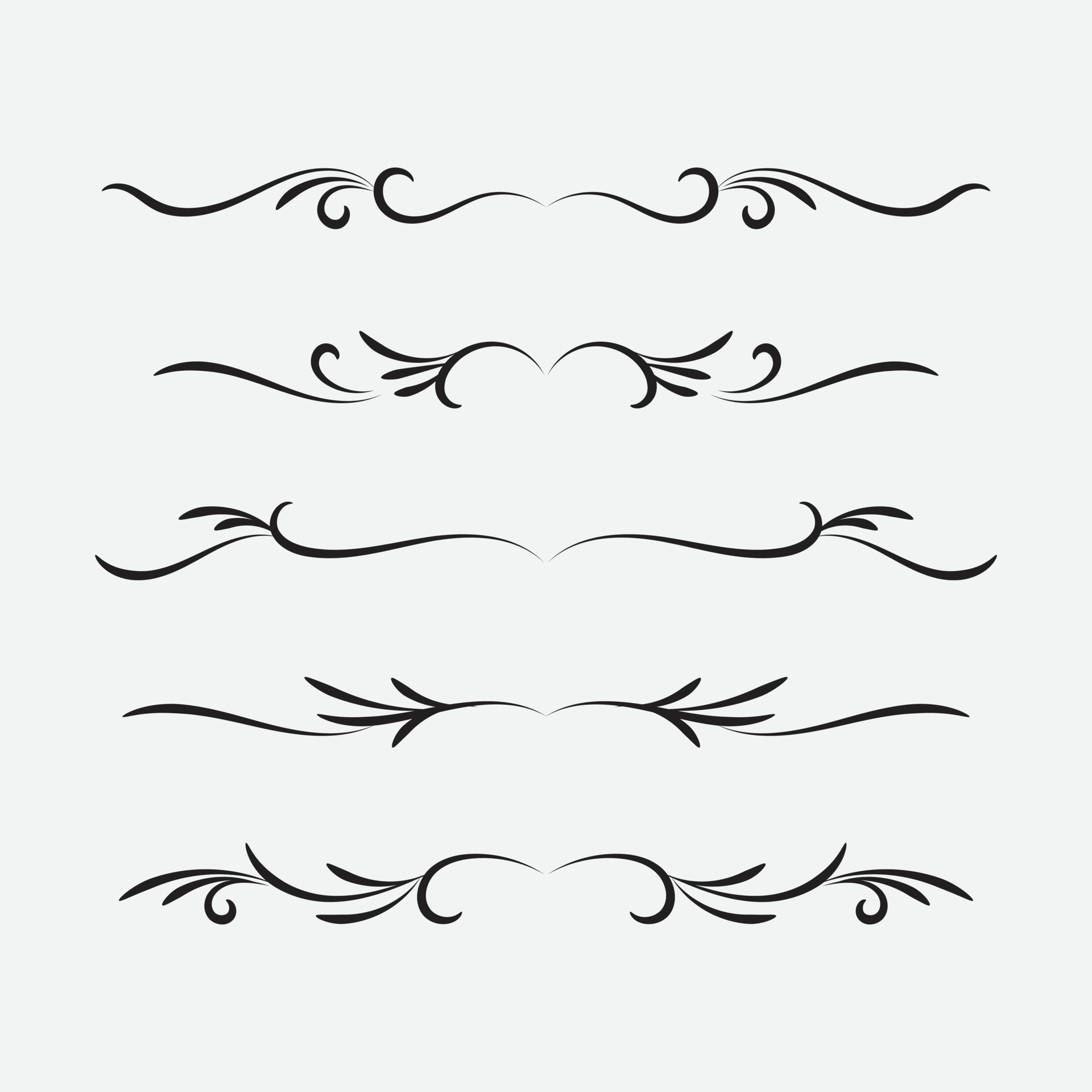 free set of vintage frames with beautiful filigree, decorative borders