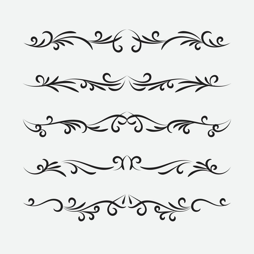 free set of vintage frames with beautiful filigree, decorative borders