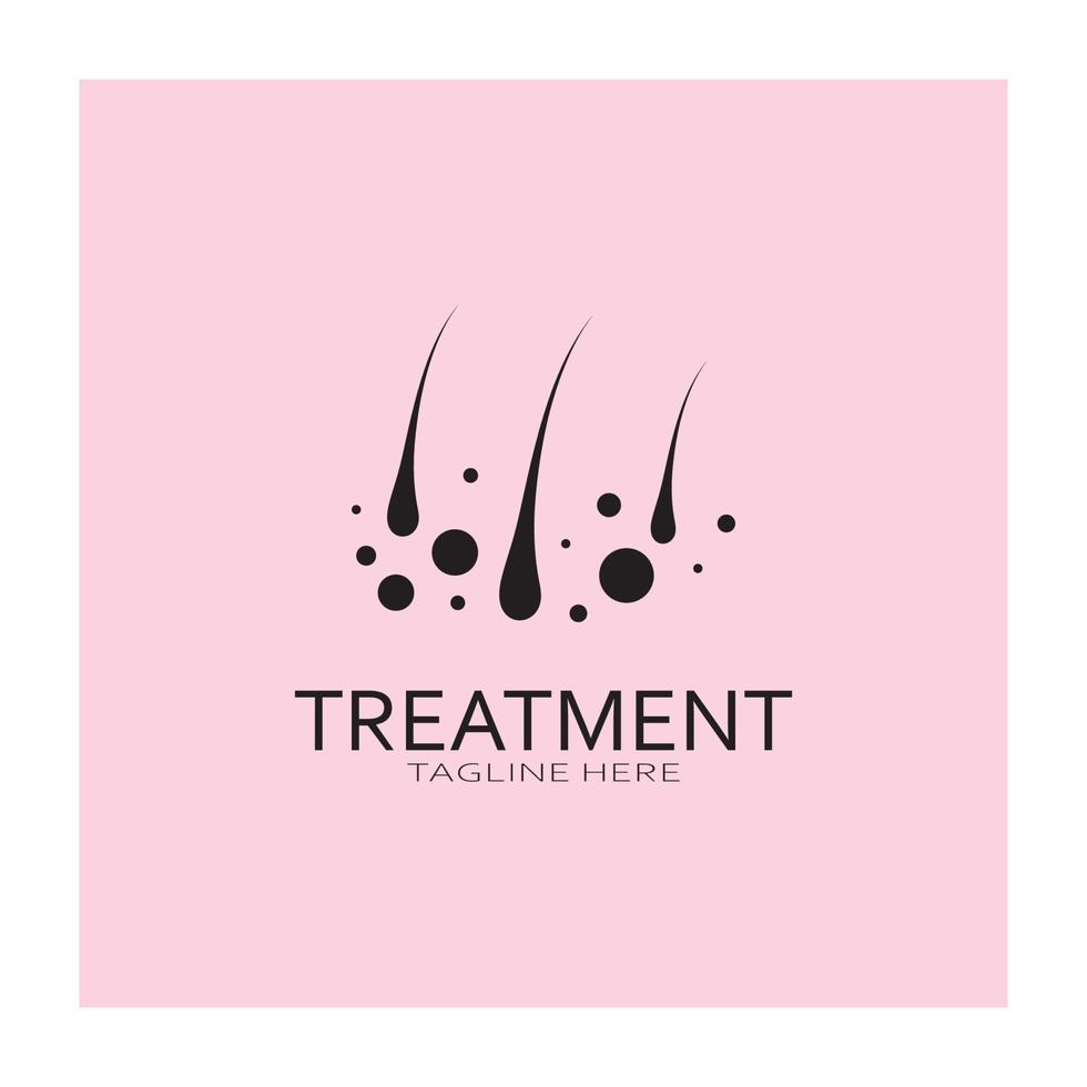 Hair treatment logo hair transplantation logo,removal logo vector image design illustration