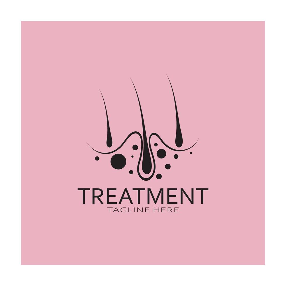 Hair treatment logo hair transplantation logo,removal logo vector image design illustration