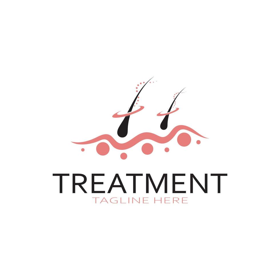 Hair treatment logo hair transplantation logo,removal logo vector image design illustration