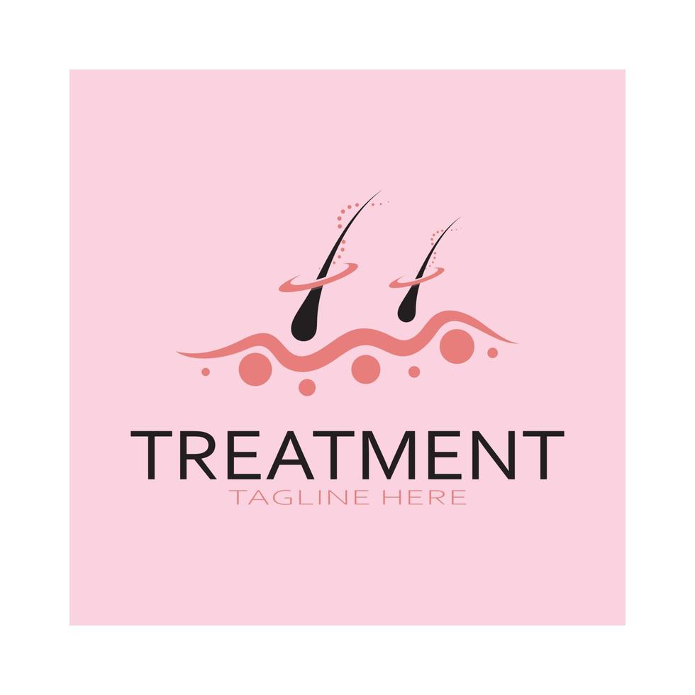 Hair treatment logo hair transplantation logo,removal logo vector image design illustration