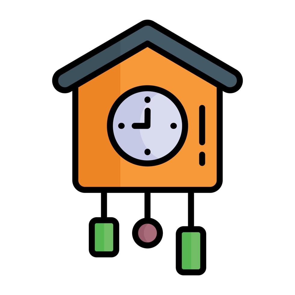 un hermoso y moderno diseño de reloj antiguo vector